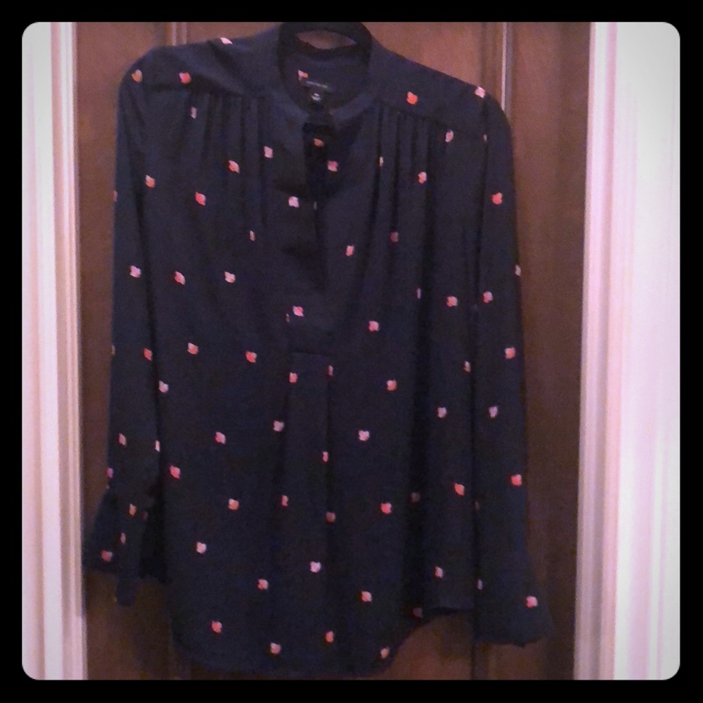Ann Taylor Blouse navy